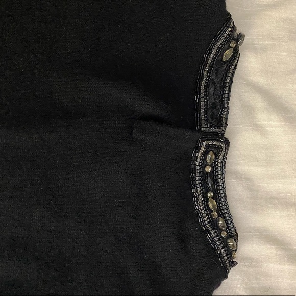 Vtg Valentino Night Cashmere Sweater Beaded (SW2) - Picture 6 of 8